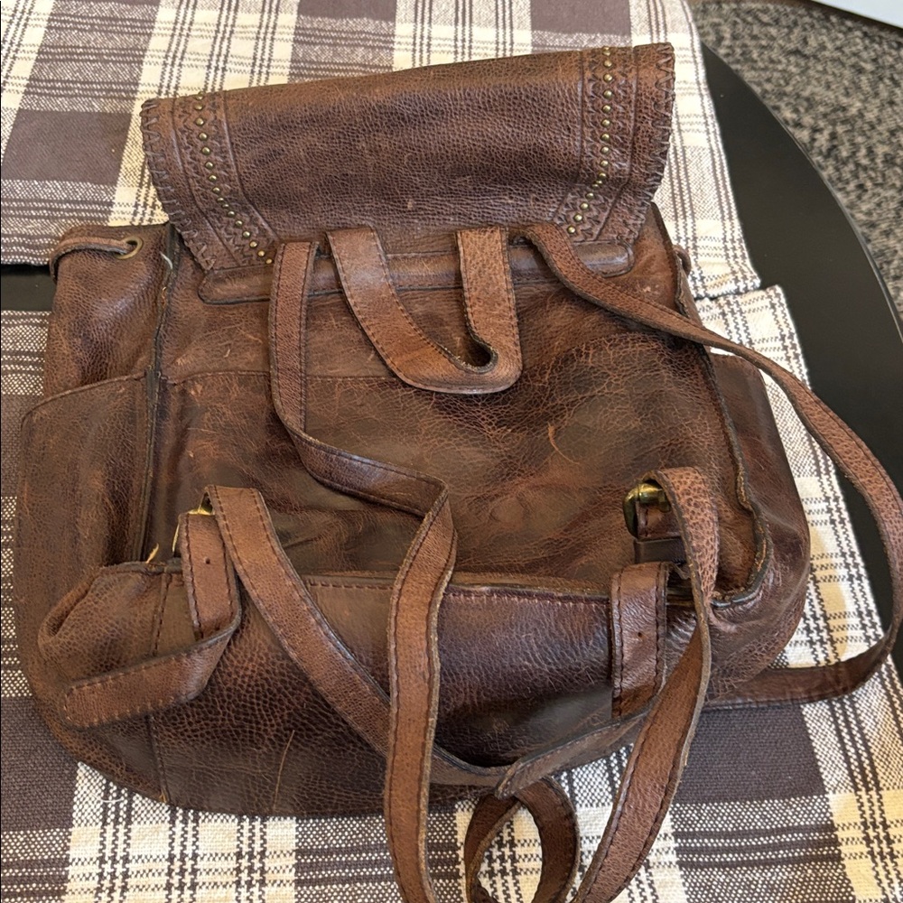 Patricia Nash Jovanna Western distressed leather Backpack - Picture 14 of 14